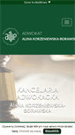 Mobile Screenshot of alinakorzeniewska.pl