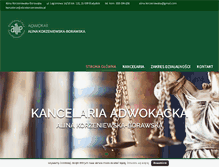 Tablet Screenshot of alinakorzeniewska.pl
